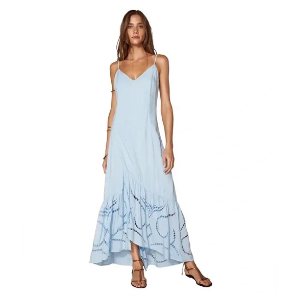 Vix Elma Flounce Hem Maxi Cover- Up Dress
Light Blue - Picture 1 of 12
